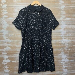 Collectif Lexy Star Night Dress Witchy Goth Whimsy Kitschy Pin Up Womens 16